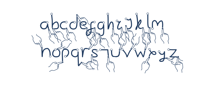 Gesture-Hand Lowercase