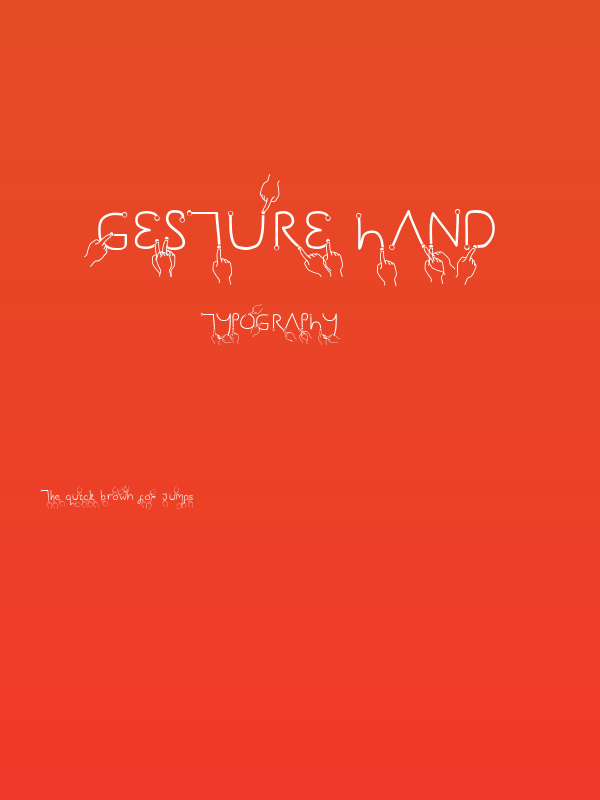 Gesture Hand Poster