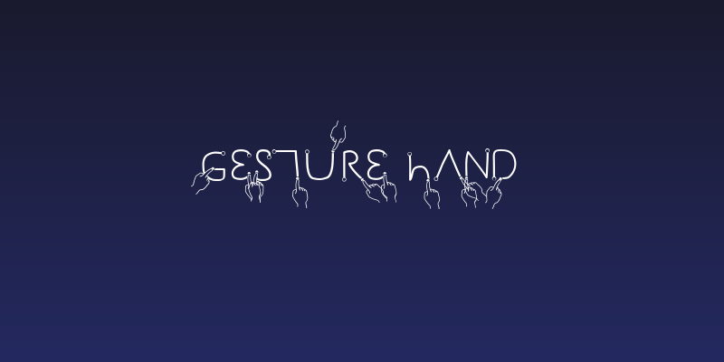 Gesture Hand Social Header