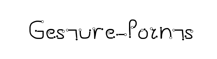 Gesture-Points Шрифта