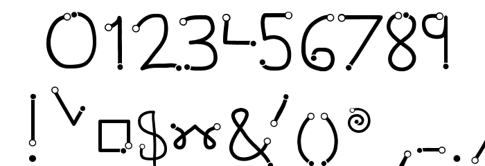 Gesture-Points Font OTHER CHARS