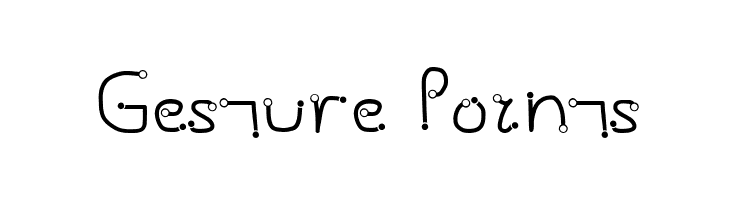Gesture Points  免费字体下载