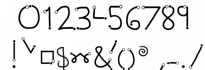 Gesture Points Font OTHER CHARS