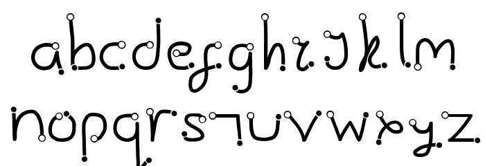 Gesture Points Font LOWERCASE