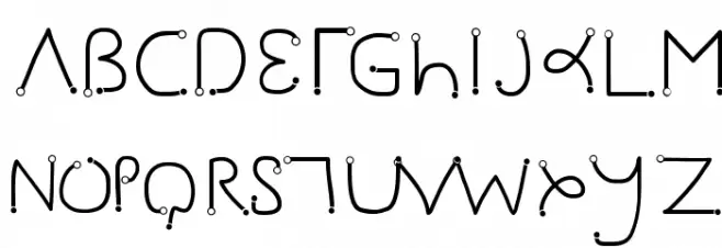 Gesture-Points 字体 大写
