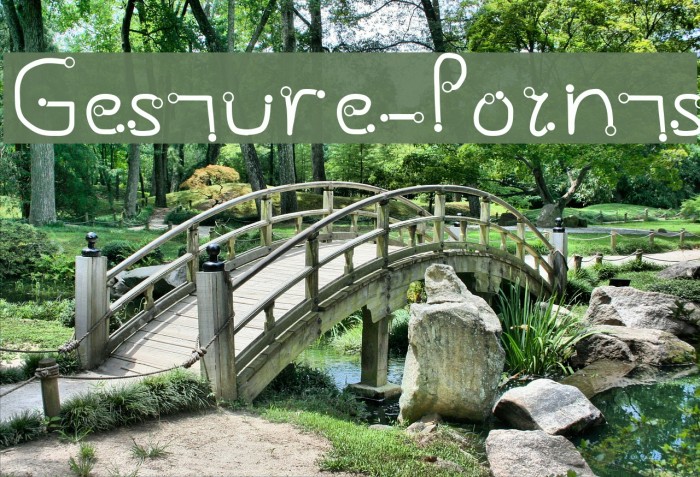 Gesture-Points Font examples