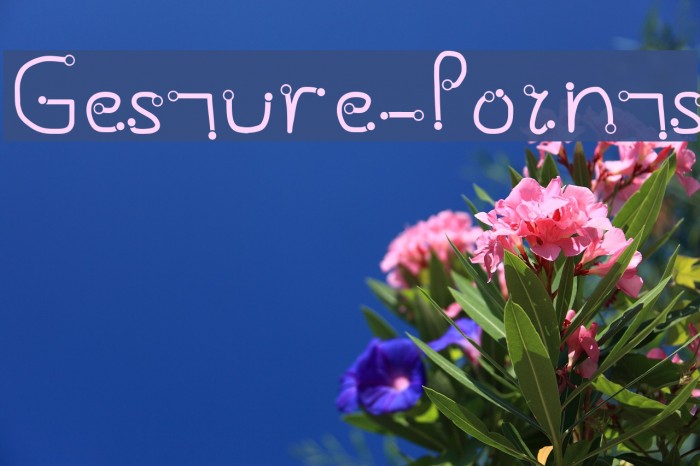Gesture-Points Font examples