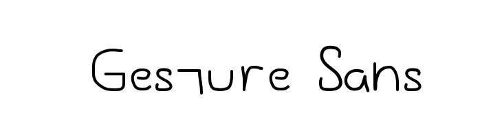 Gesture Sans Шрифта