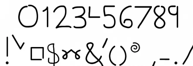 Gesture Sans Font OTHER CHARS