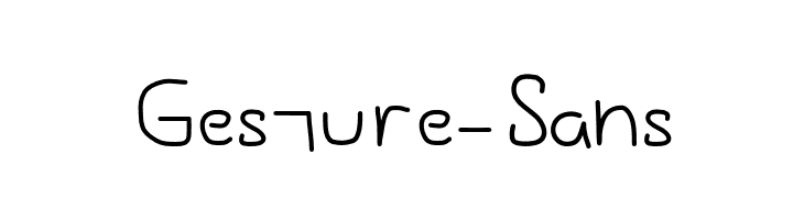 Gesture-Sans  Frei Schriftart Herunterladen