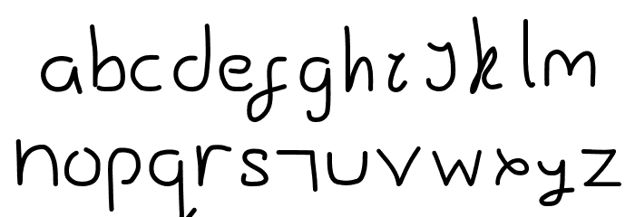 Gesture-Sans Font LOWERCASE