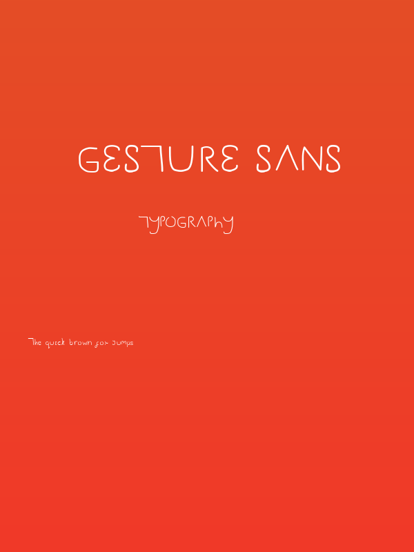 Gesture Sans Poster
