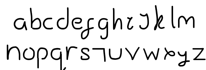 Gesture Sans Font LOWERCASE