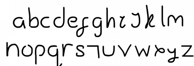 Gesture Sans Caratteri MINUSCOLO