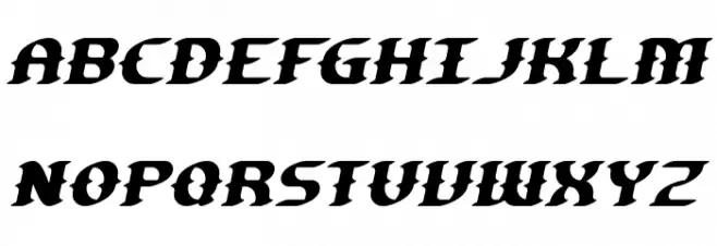 Gesture Slant BRK Schriftart Groß