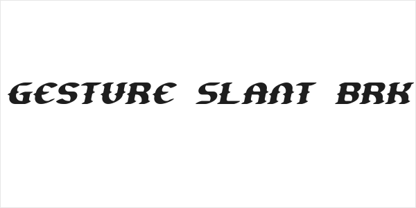 Gesture Slant BRK Logo
