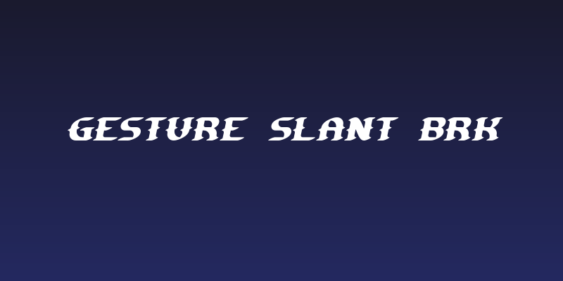 Gesture Slant BRK Social Header