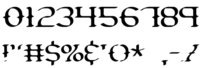 Gesture Thin BRK Font OTHER CHARS