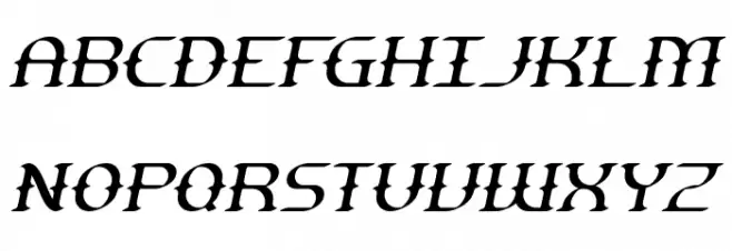 Gesture Thin Slant BRK Fonte MAIÚSCULAS