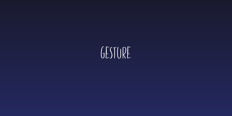 Gesture Social Header