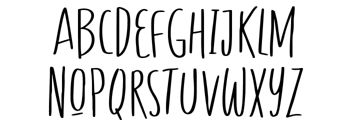 Gesture Font LOWERCASE