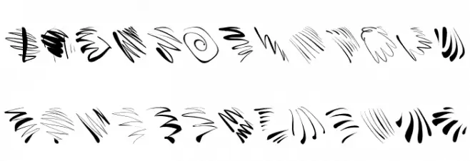 Gestures फ़ॉन्ट लोअरकेस