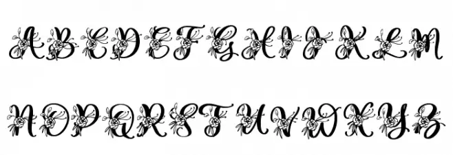 Gesya Monogram Шрифта ВЕРХНИЙ