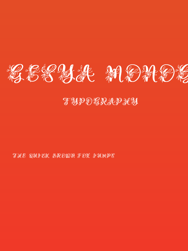 Gesya Monogram Poster