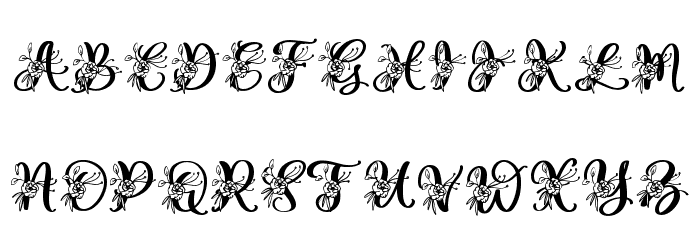 Gesya Monogram Font LOWERCASE