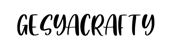 GesyaCrafty  Frei Schriftart Herunterladen
