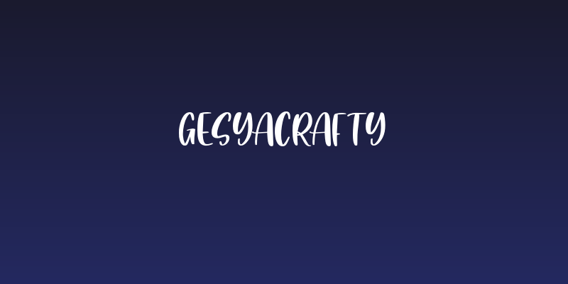 GesyaCrafty Social Header
