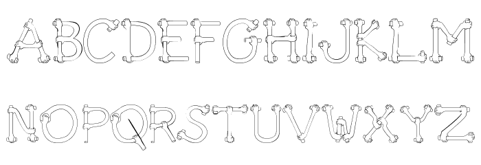 Get A Grip Novelty Font LOWERCASE