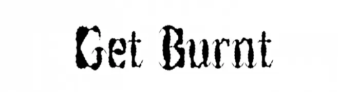 Get Burnt  フリーフォントのダウンロード