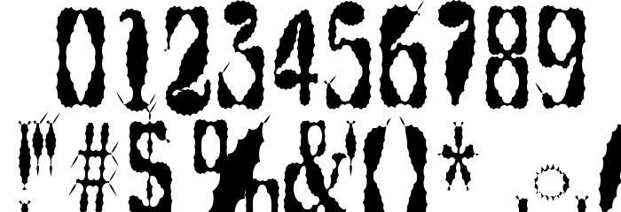 Get Burnt Font OTHER CHARS
