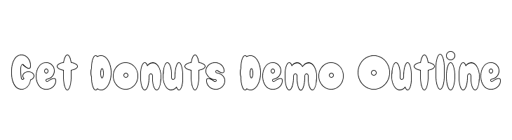 Get Donuts Demo Outline  免费字体下载