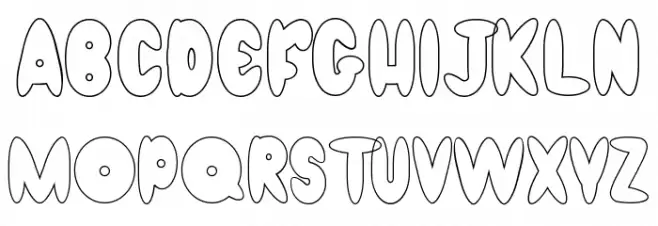 Get Donuts Demo Outline Polices MAJUSCULES