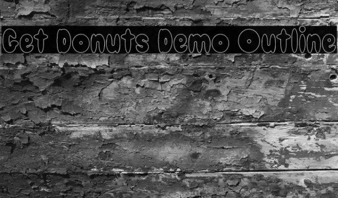 Get Donuts Demo Outline フォント examples