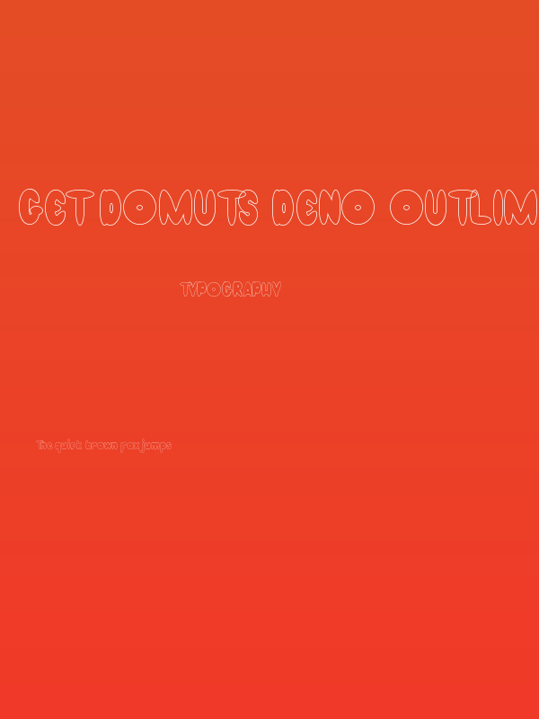Get Donuts Demo Outline Poster