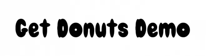 Get Donuts Demo  Скачать бесплатные шрифты