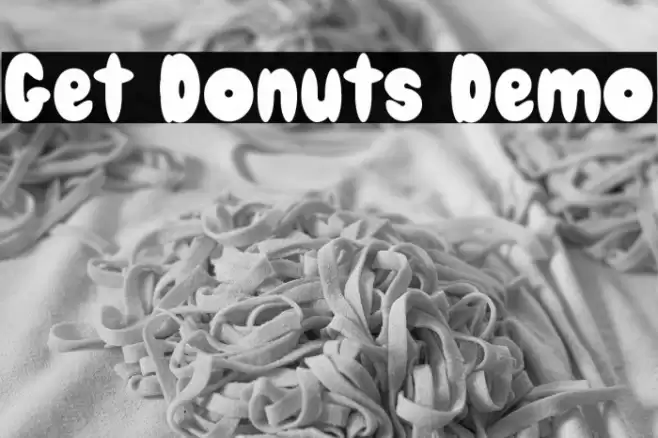 Get Donuts Demo 字体 examples