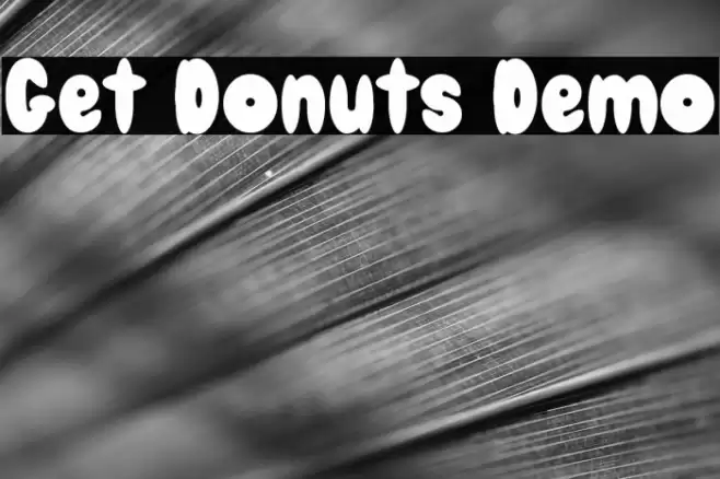 Get Donuts Demo 字体 examples