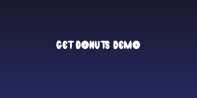 Get Donuts Demo Social Header