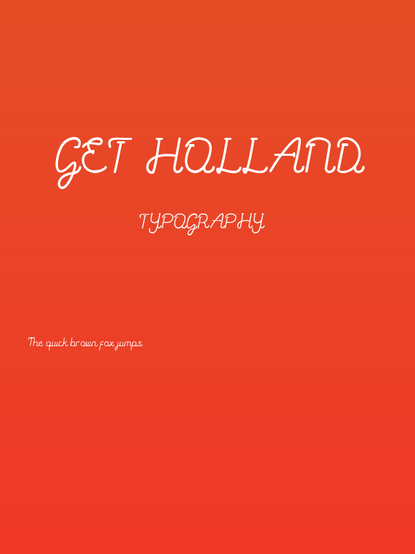 Get Holland Poster