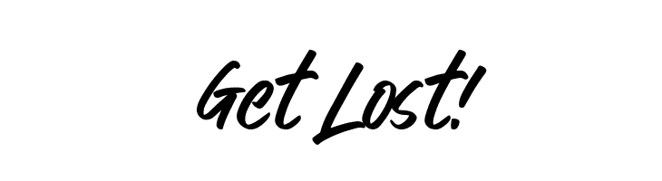 Get Lost!  नि: शुल्क फ़ॉन्ट्स डाउनलोड