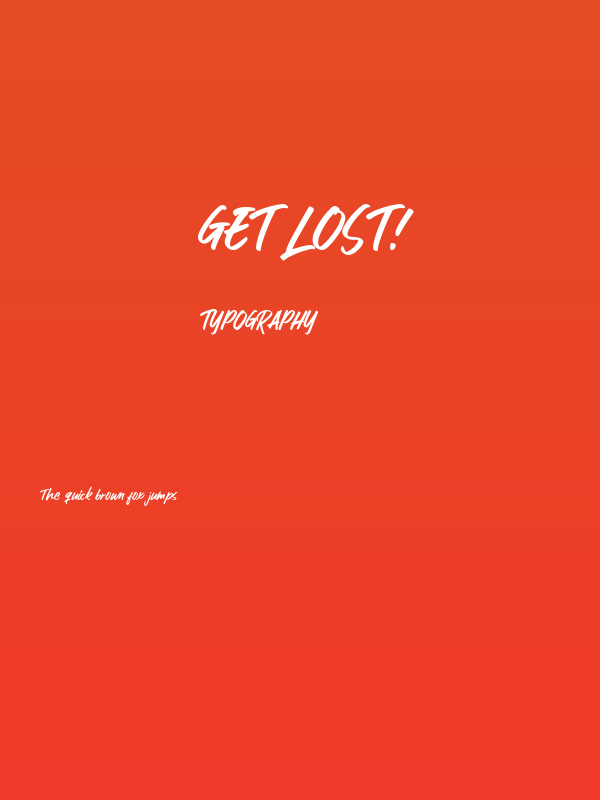 Get Lost! Poster