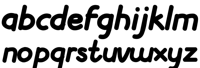 Get Lucky Font LOWERCASE