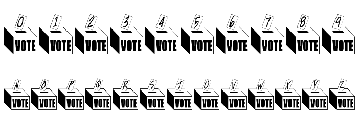 Get Out The Vote Font OTHER CHARS