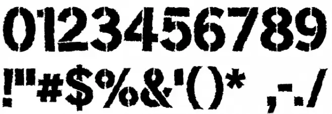 Get Rekt Font OTHER CHARS