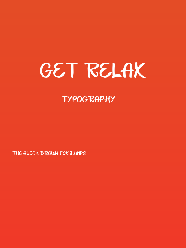 Get Relax Poster