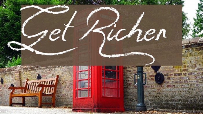Get Richer Font examples